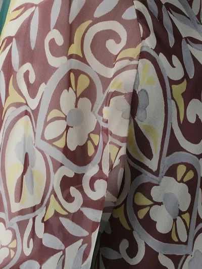 Etro Silk Dress With Paisley Print In White