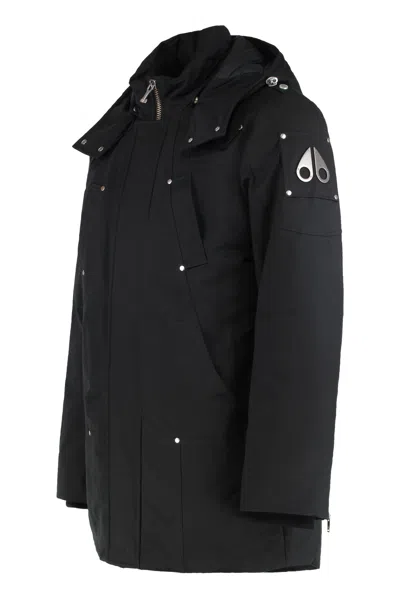 Moose Knuckles Original Stirling Down Parka In Black