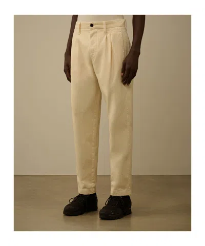 C.p. Company Pleated Trousers In Brown