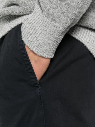 C.p. Company Pleated Cotton Trousers In Black