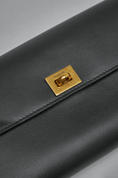 Balenciaga Rodeo Continental Wallet In Black