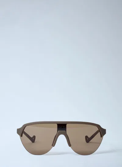 District Vision Nagata Speed Blade Sunglasses In Brown