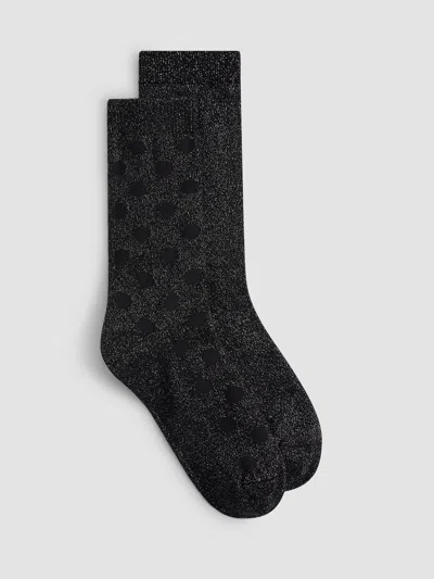 Eileen Fisher Shimmer Blend Sock 2-pack In Black