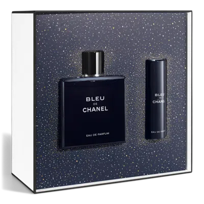 Chanel Bleu De  Eau De Parfum Twist And Spray Set In Transparent