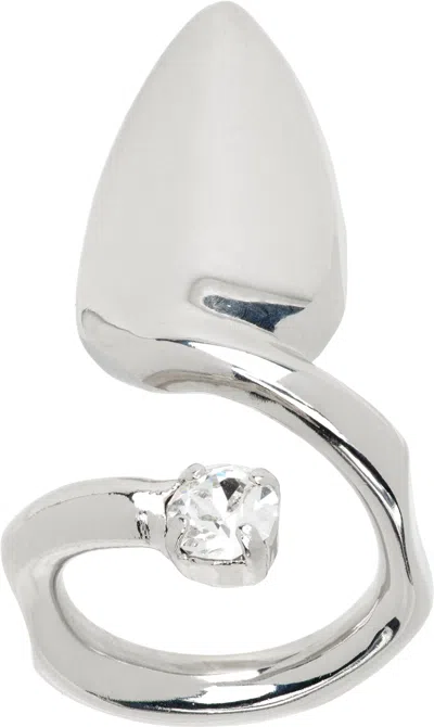 Justine Clenquet Luce Nail Ring In Metallic