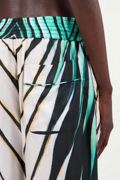 Roberto Cavalli Tropical Elegance Palazzo Pants In Multi