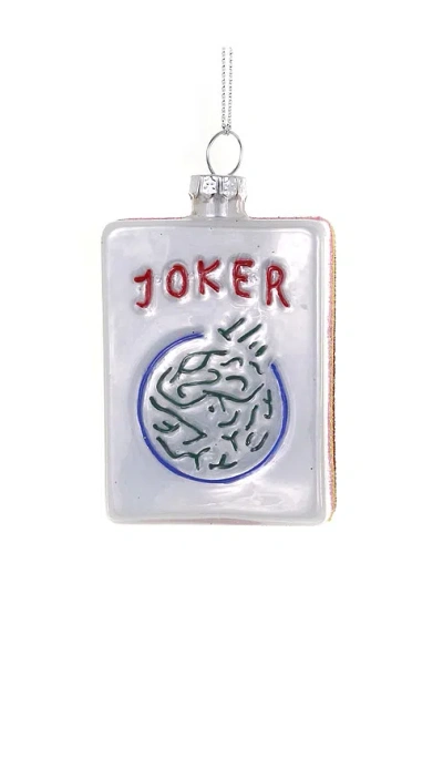 Cody Foster & Co Joker Tile Ornament In Metallic