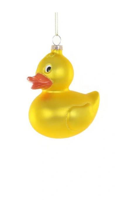 Cody Foster & Co Classic Rubber Duck Ornament In Yellow