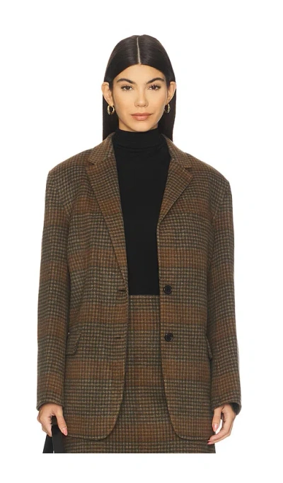 Theory Tailor Jacket In Brown