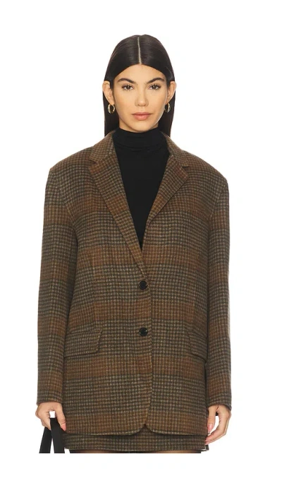 Theory Tailor Jacket In Brown
