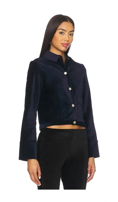 Bella Venice The Madi Velvet Jacket In Blue