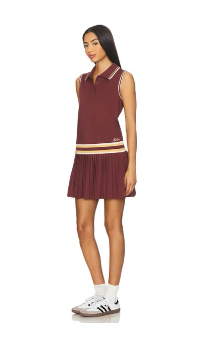 Malbon Golf Bella Dress In Burgundy