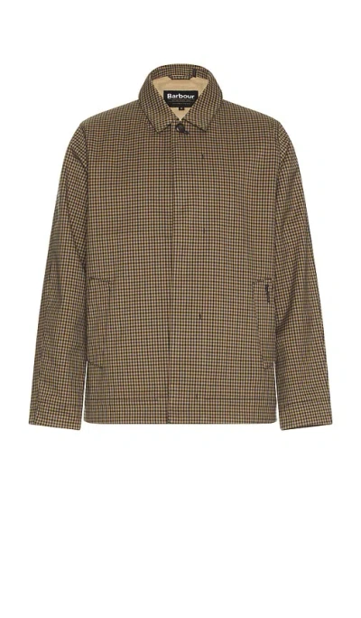 Barbour Check Short Lorden Showerproof Jacket In Multi
