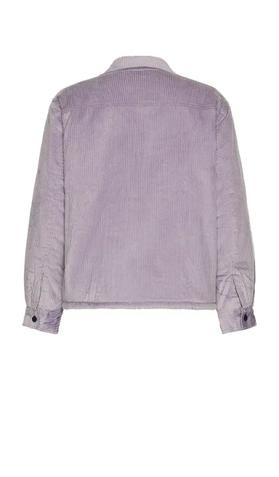 Critical Slide Zipped Overshirt In Purple