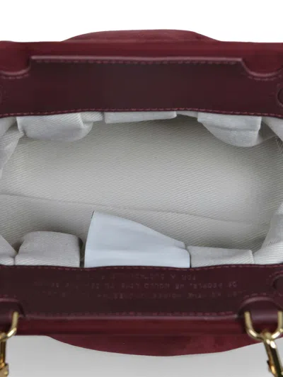 Themoirè Tia Suede Prune Bag In Brown