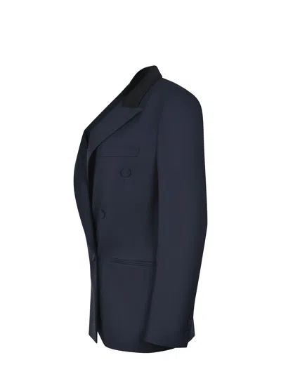 Dondup Double-breasted Suit Jacket In Blue