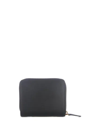 Pinko Taylor Leather Zip Around Wallet In Black