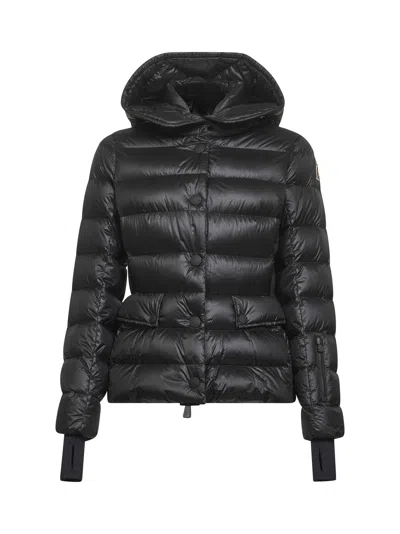 Moncler Grenoble Armoniques Button-up Down Jacket In Black