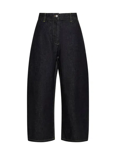 Studio Nicholson Navy Chalco Jeans In Black