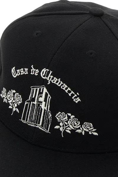 Willy Chavarria Black Polyester Casa De Chavarria Baseball Cap In Black