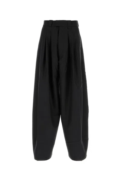 Willy Chavarria Black Wool Pant In Black