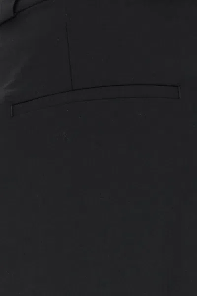 Willy Chavarria Black Wool Pant In Black