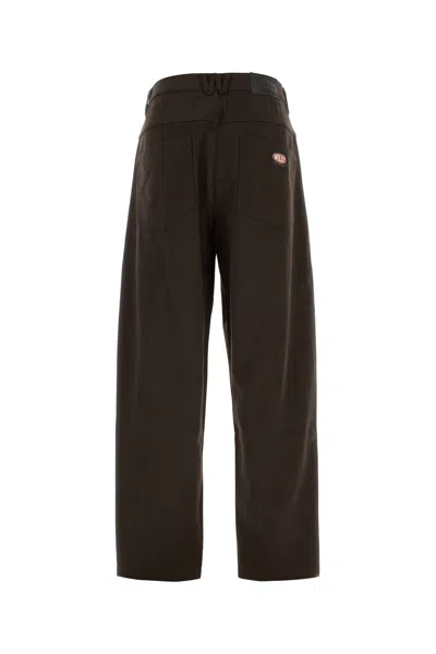 Willy Chavarria Brown Denim Jeans In Brown