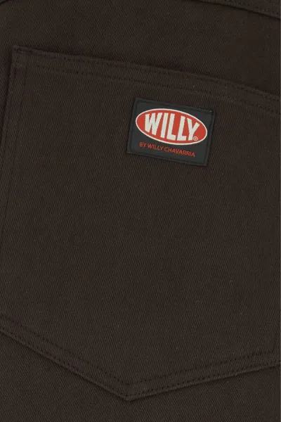 Willy Chavarria Brown Denim Jeans In Brown