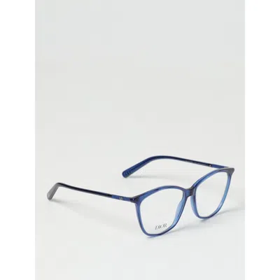 Dior Blue Plastic Glasses Frame In Blue