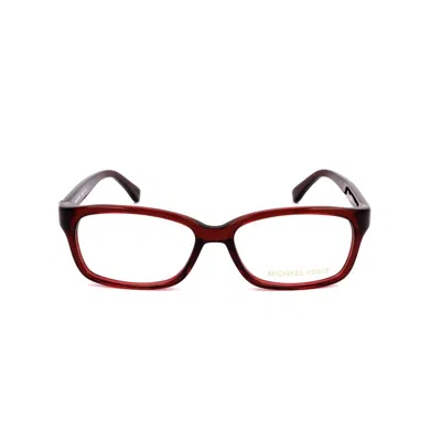 Michael Kors Burgundy Plastic Frames In Red