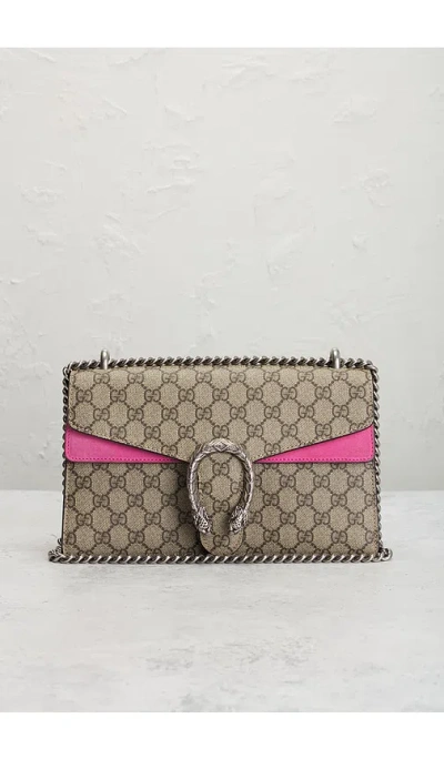 Fwrd Renew Gucci Dionysus Shoulder Bag N Beige In Sand