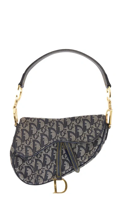 Fwrd Renew Dior Vintage Diorissimo Saddle Bag In Blue