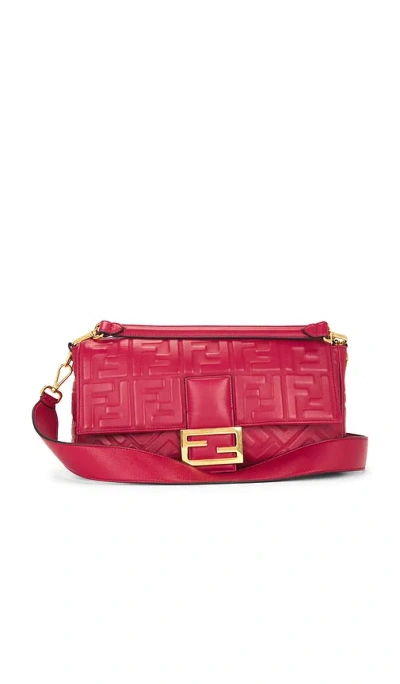 Fwrd Renew Fendi Baguette Shoulder Bag In Red