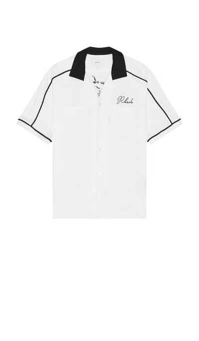 Rhude Fonda Del Sol Bowling Shirt In White