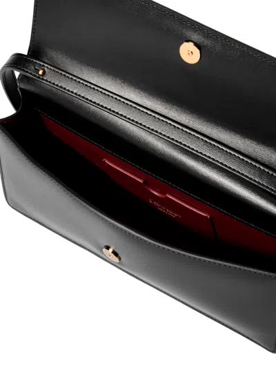 Off-white Rectangular Shoulder Bag Adjustable Strap In Black