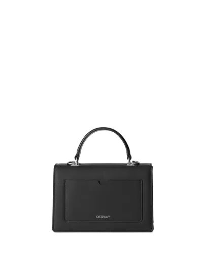 Off-white Jitney 1.4 Top Handle Bag In Black