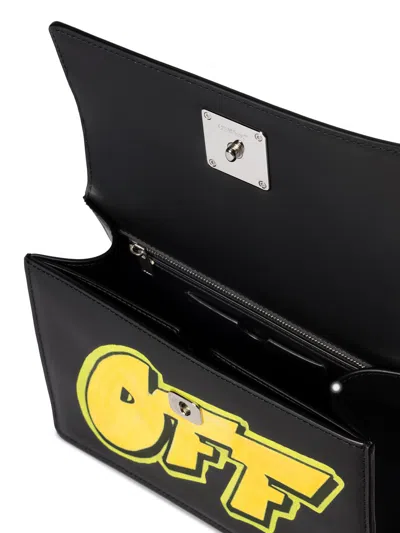 Off-white Jitney 1.4 Top Handle Bag In Black