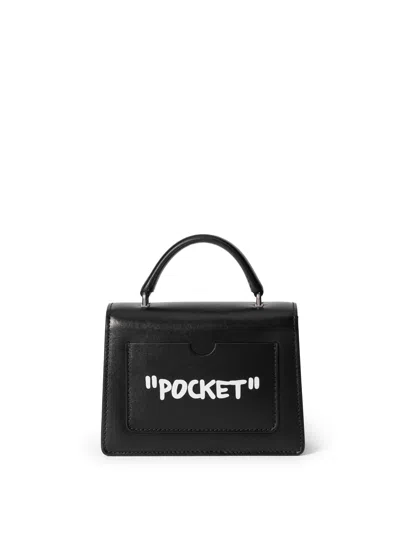 Off-white Mini Bag Jitney Baby Graphic Print In Black