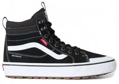 Pre-owned Vans Men's  Mte Sk8hi Waterproof Gum Sneakers In Black/white In Multi