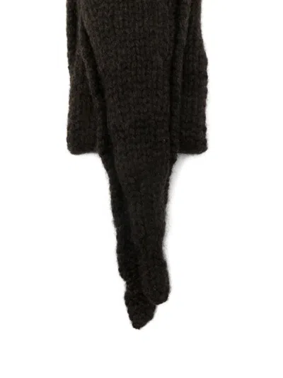 Studio Nicholson Knitted Scarf In Black