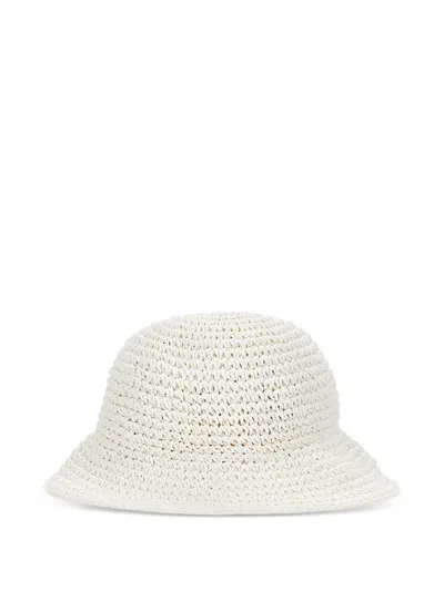 Monnalisa Heart-detail Bucket Hat In White