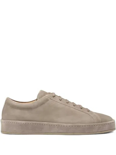 Aurélien Voyager Suede Sneakers In Brown