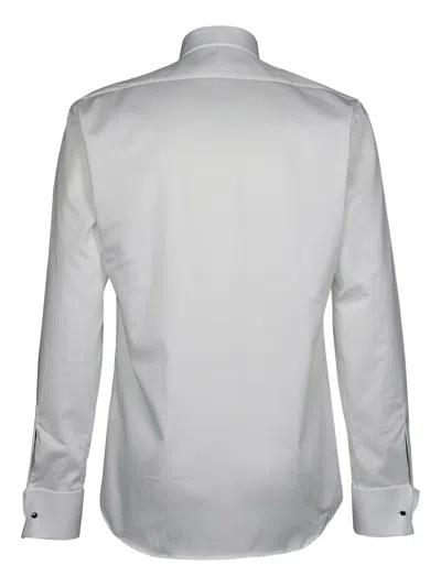 Karl Lagerfeld Pleated Shirt In White