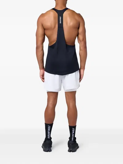 Squatwolf Next Gen Dryflex Stringer Performance Tank Top In Blue