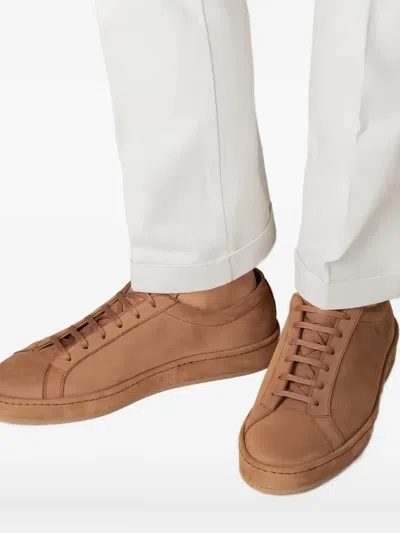 Aurélien Voyager Lace-up Sneakers In Brown