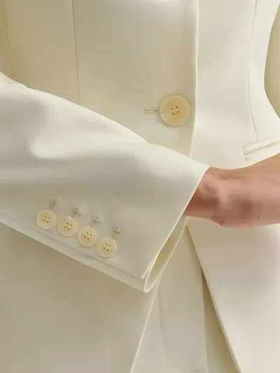 NILLA 排扣圆领西装夹克