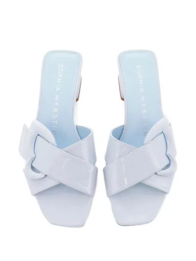 Sophia Webster 50mm Blair Buckle-strap Sandals In Purple