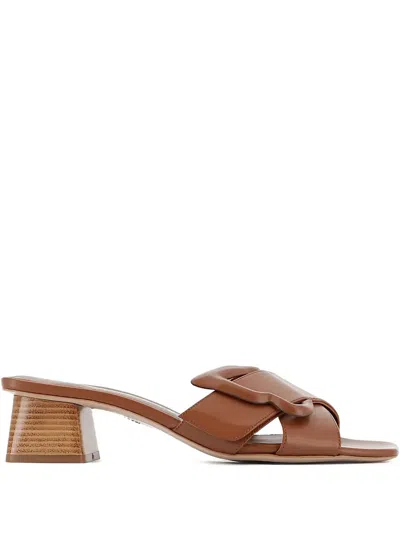 Sophia Webster 50mm Blair Buckle Heeled Sandals In Brown