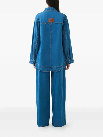 Aje Raw-hem Jeans In Blue
