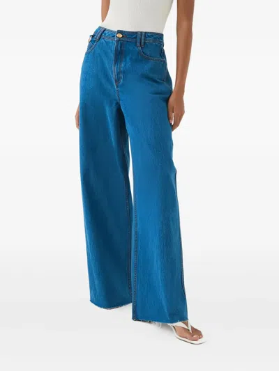 Aje Raw-hem Jeans In Blue